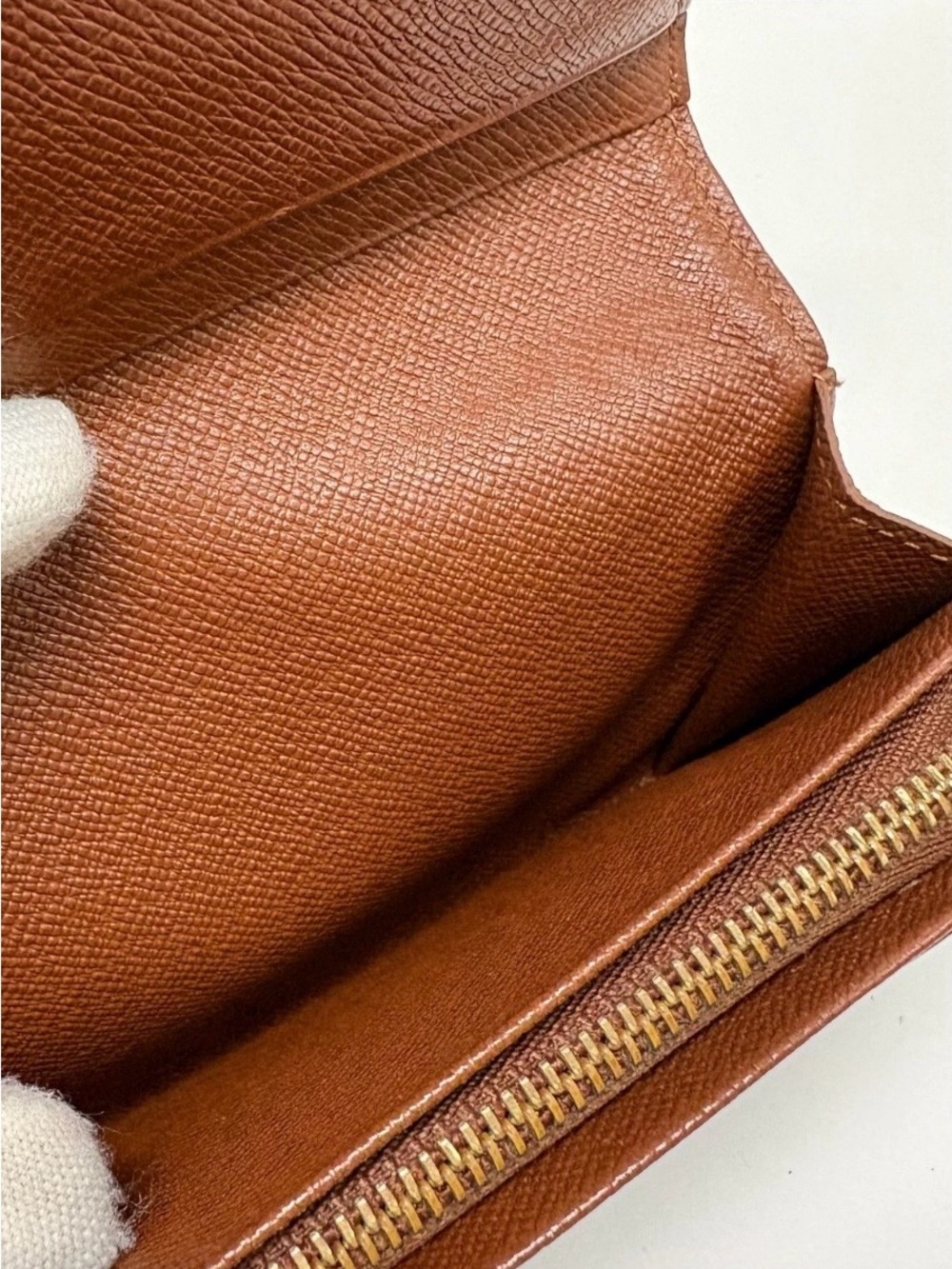 Louis Vuitton Monogram Canvas Brown & Gold Snap Wallet - Picture 6 of 9